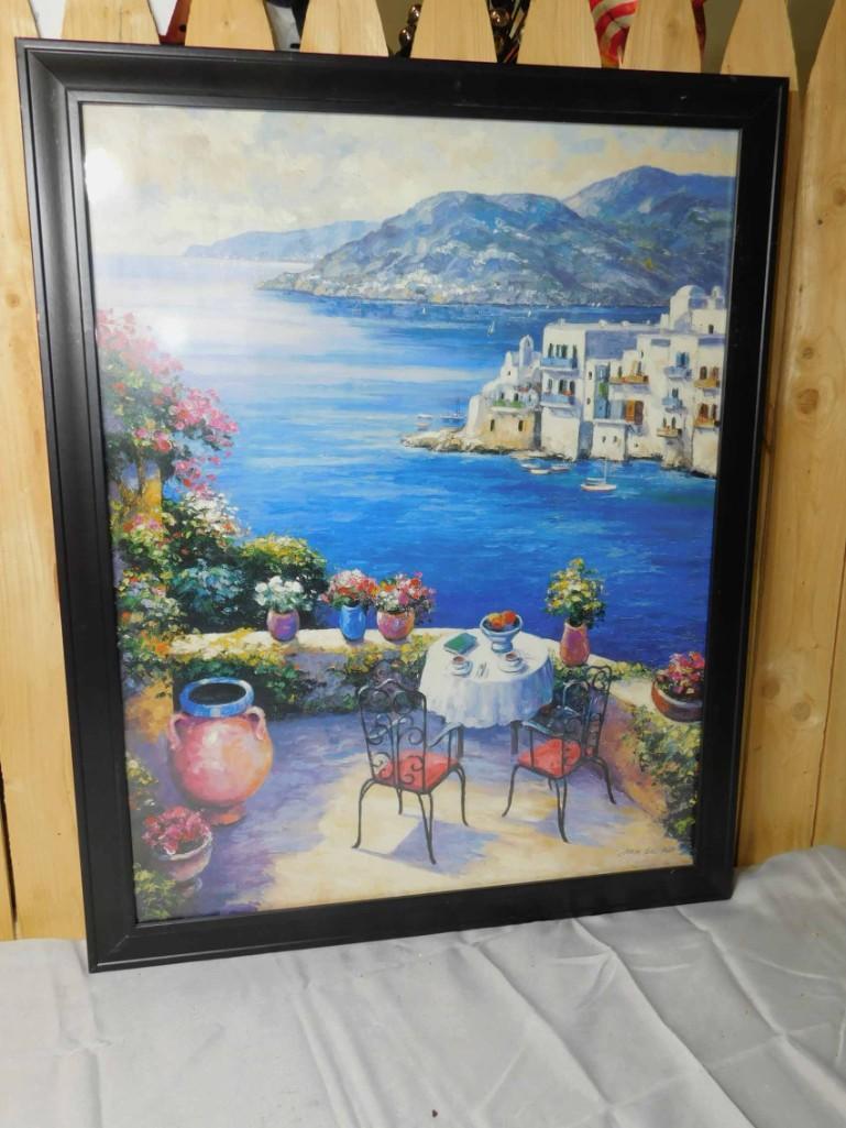 John Zaccheo Framed Print Outdoor Restaurant Scene (1 of 4)