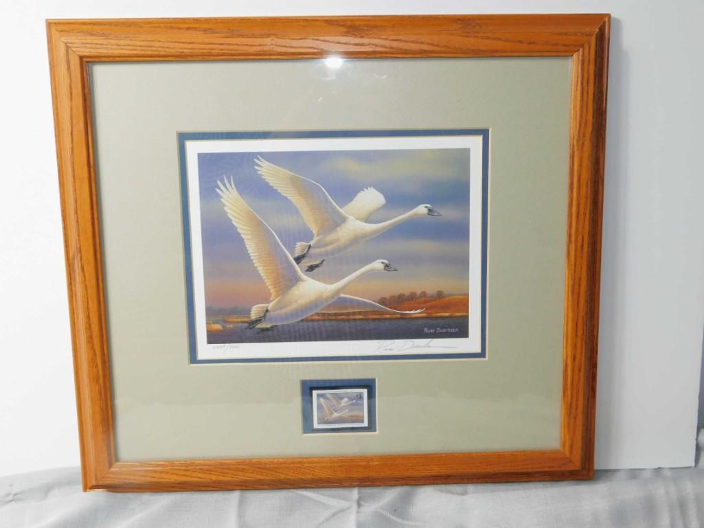 1999 Ducks Unlimited Print Swans Migratory Bird (1 of 9)