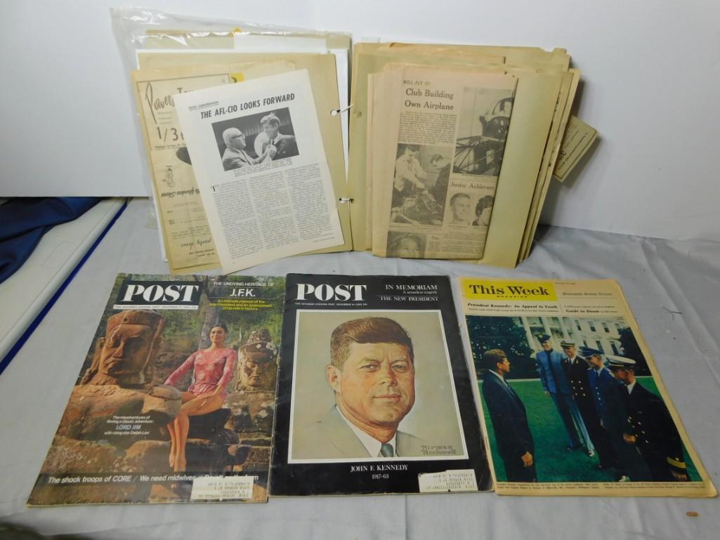 Vintage Ephemera Lot incl JFK Scrapbook , 2 Post (1 of 2)