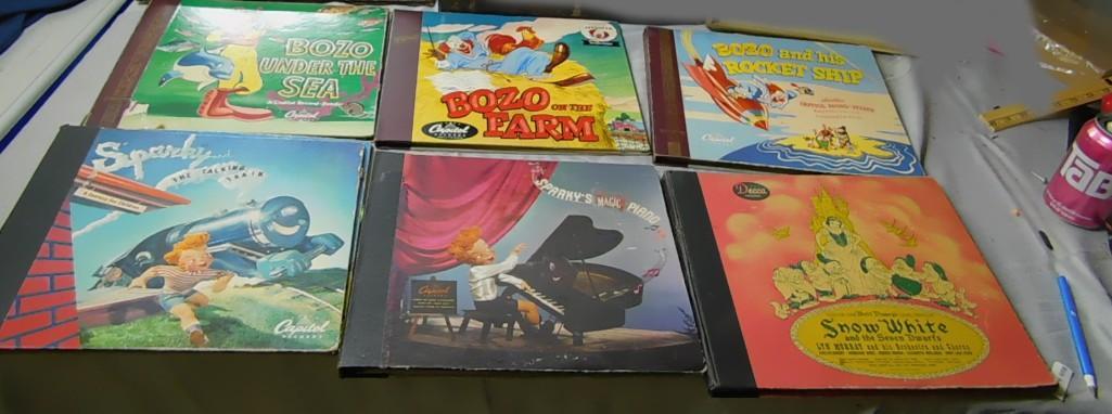 3 Collections of Bozo Records and Books (1 of 6)