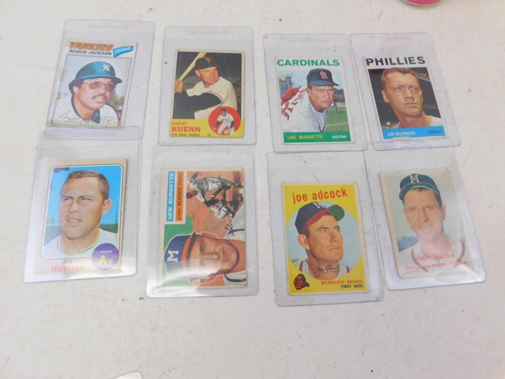 1950s-1970s Baseball Cards incl Reggie Jackson , Harvey (1 of 1)