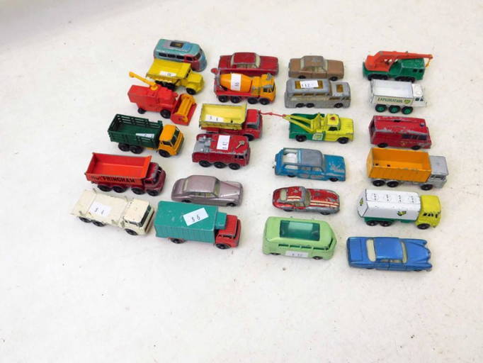 Lot Of 24 Vintage Lesney Matchbox Cars Made In England