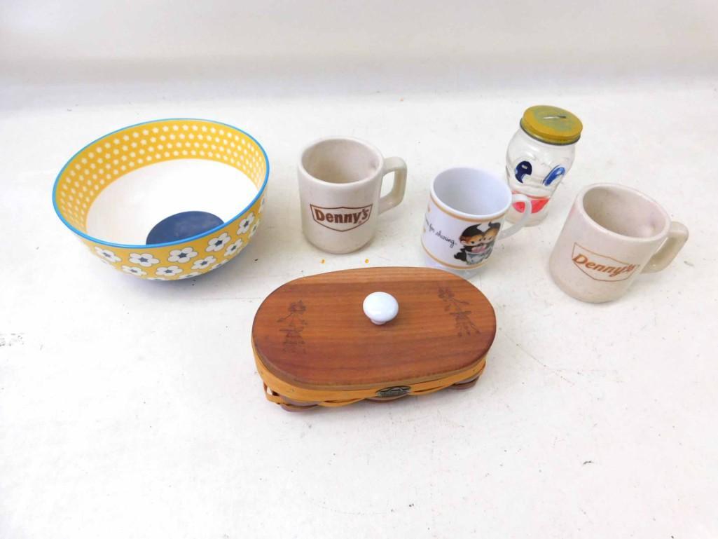 Collectibles incl Vintage Donald Duck Coin Bank , (1 of 3)