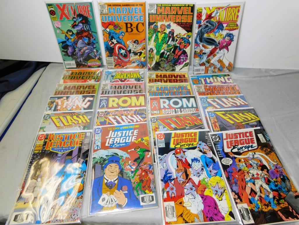 Lot of 24 Comic Books incl Justice League, Flash , (1 of 5)