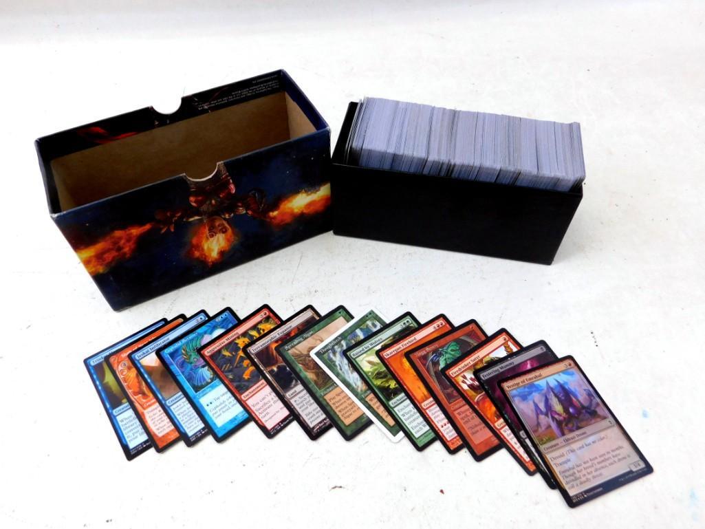 Lot of Roughly 500 Magic The Gathering Cards: Lot of Roughly 500 Magic The Gathering Cards. The First Pictures show the cards the consignor wanted to show were included. The last picture is a random sampling and more indicative of what's incl