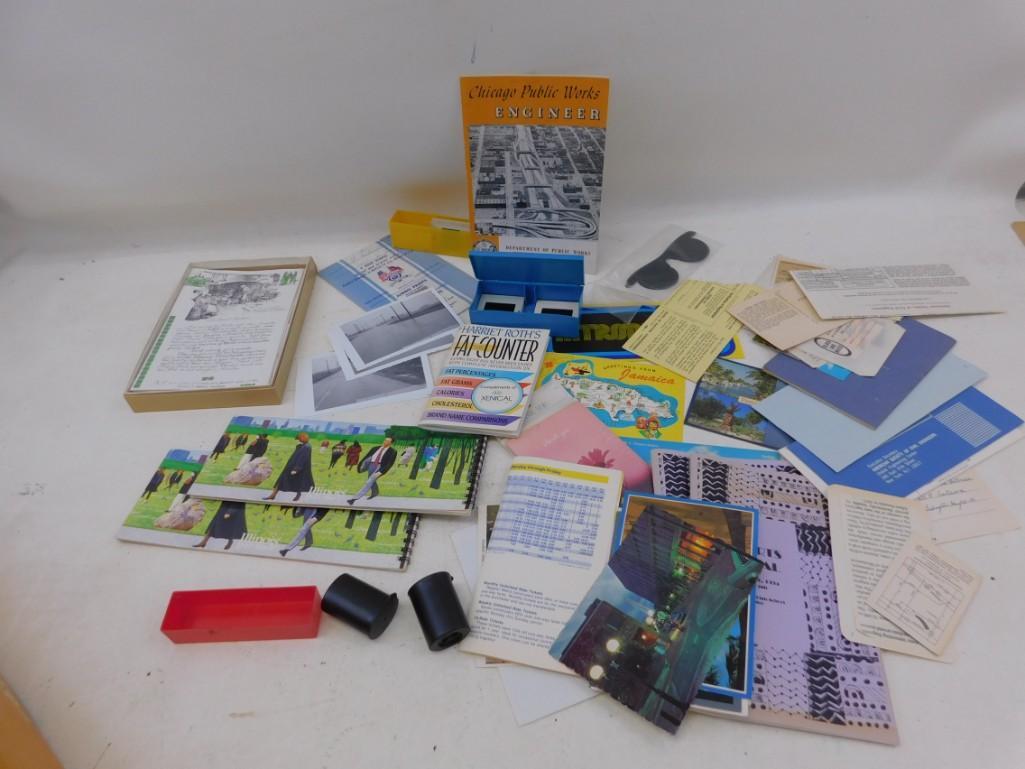 Vintage Ephemera Lot incl Postcards, Slides, (1 of 7)