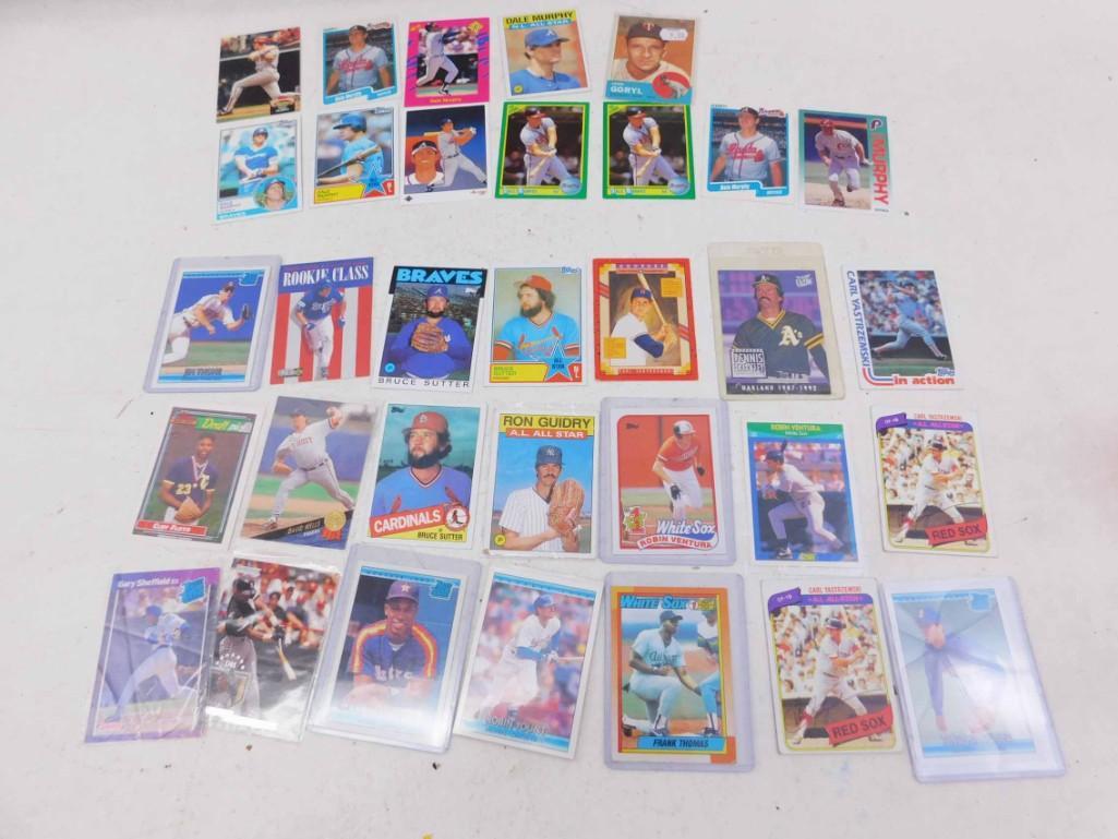 Baseball Cards incl HOF Dennis Eckersley , 2 Frank (1 of 5)