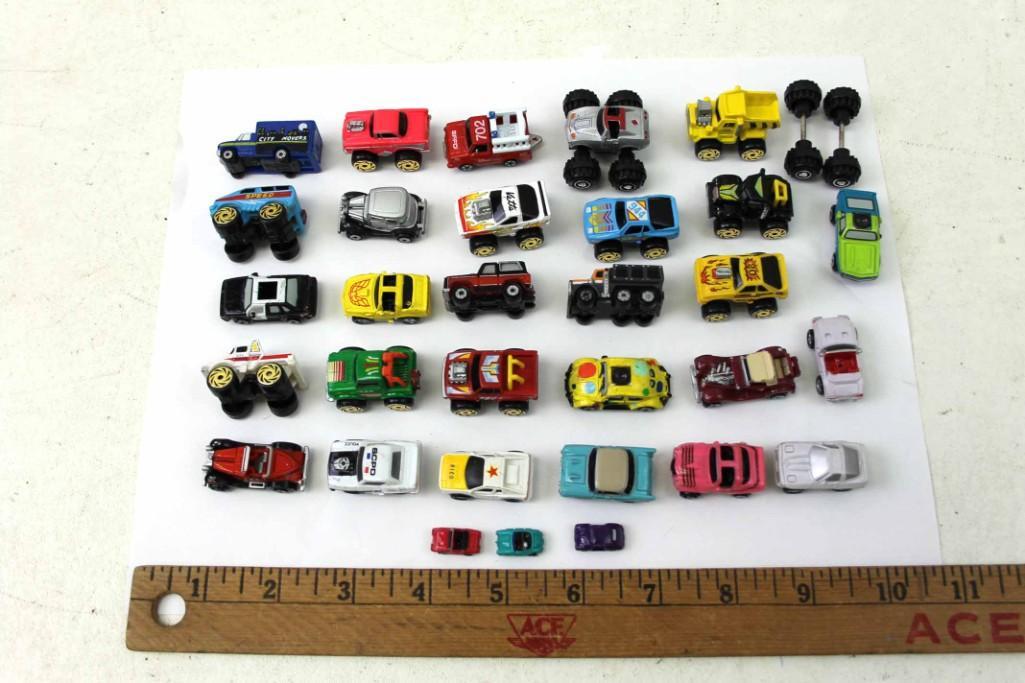 31 Vtg 1990s Mattel Micro Machines & Other Brand: 31 Vtg 1990s Mattel Micro Machines & Other Brand Vehicles , Cars, Micro Tiny Cars, Trucks, Buses , Race Cars, Van , Rescue Vehicles, etc