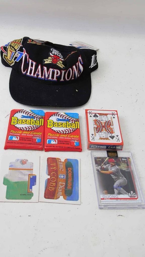 Bulls 1997 Championship Hat with Tags, 2 Unopened (1 of 3)