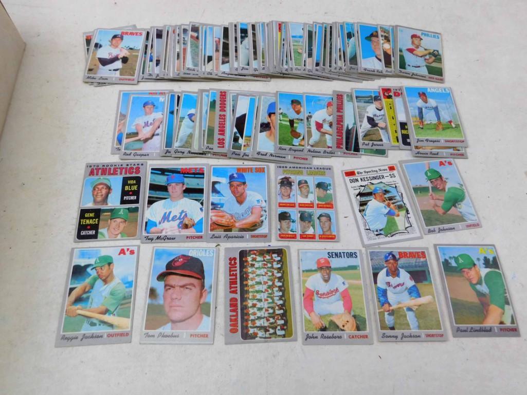 Lot of approx 100 Baseball Cards Mostly from 1970 incl (1 of 3)