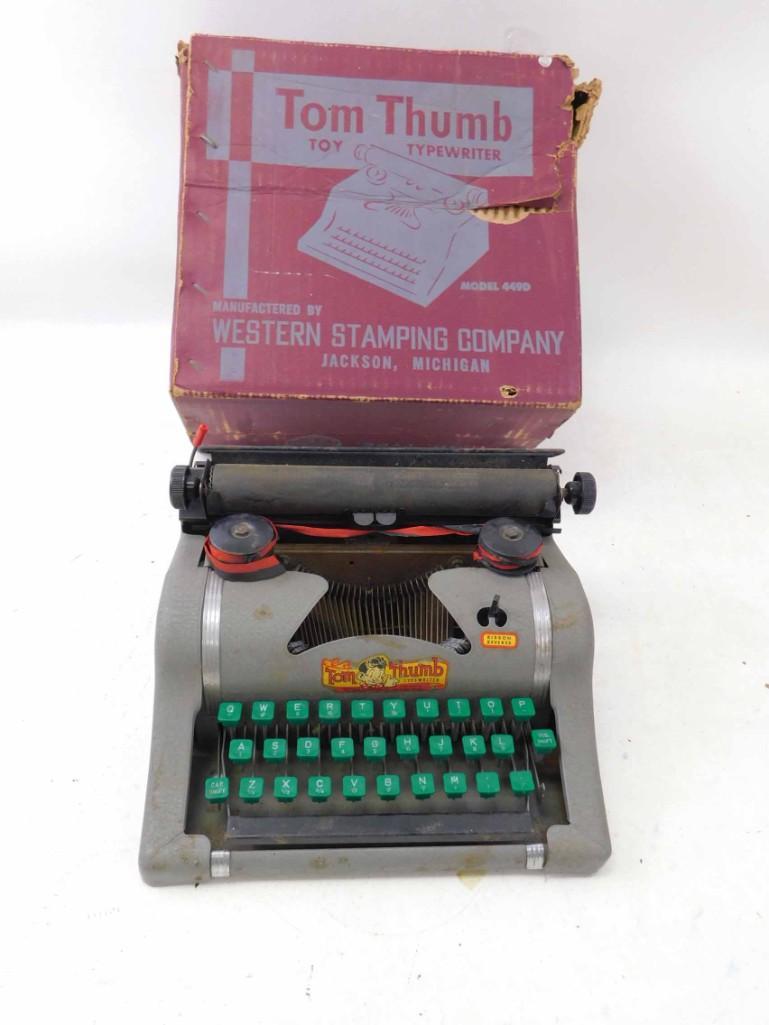 Vintage Tom Thumb Toy Typewriter with Original Box (1 of 3)