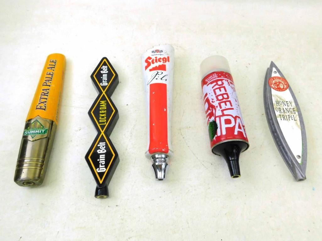 Lot of 5 Beer Tap Handles incl New Belgium , Sam Adams (1 of 3)