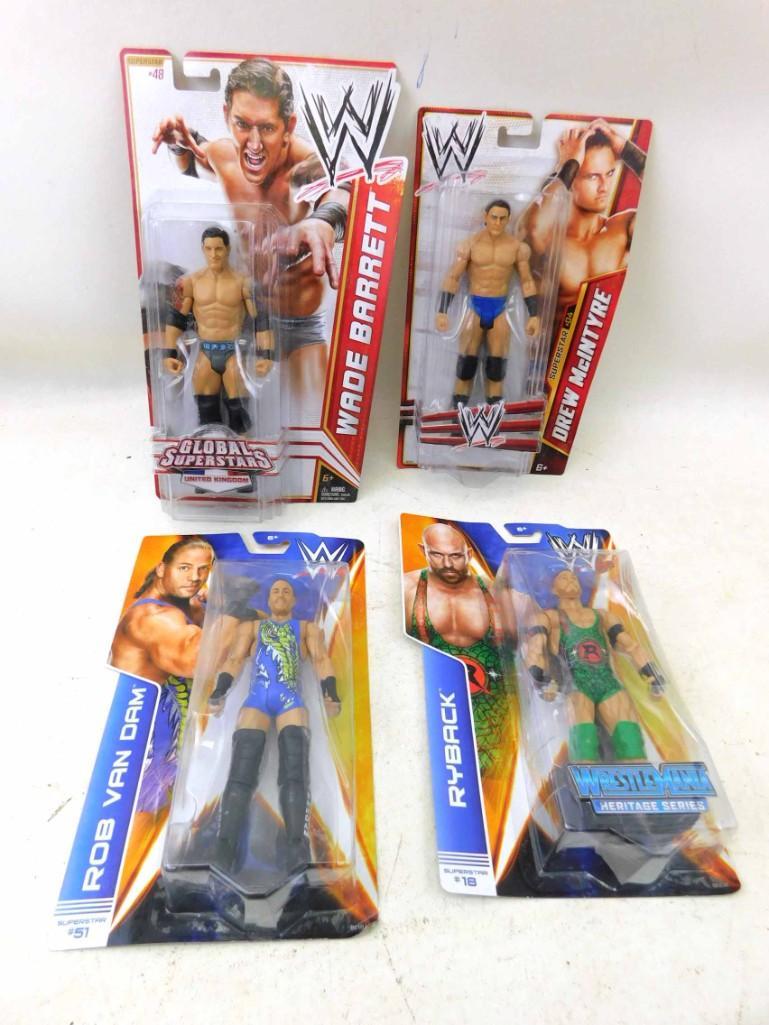 4 WWE or WWF Wrestling Action Figures Wade Barnette (1 of 6)