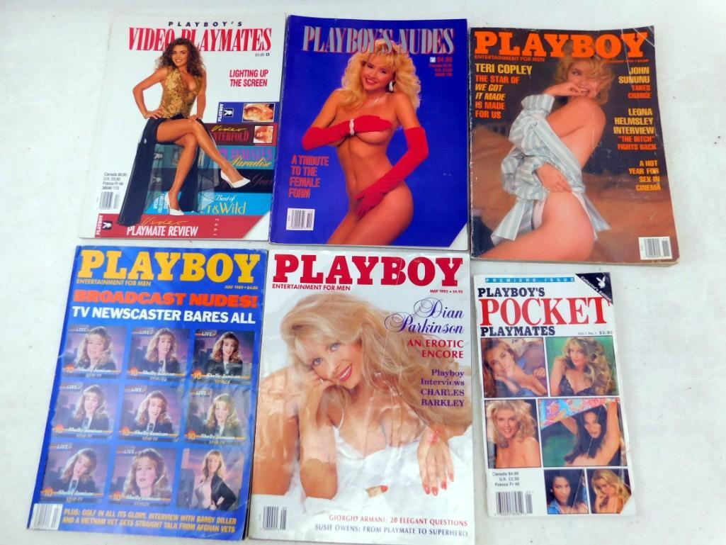 Lot of 6 Playboy Magazines, Supplements and Pocket: Lot of 6 Playboy Magazines, Supplements and Pocket Playmates, etc.