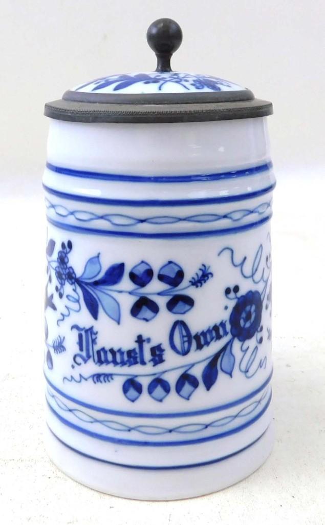 Faust's Own Blue Onion Lithophane Beer Stein (1 of 4)