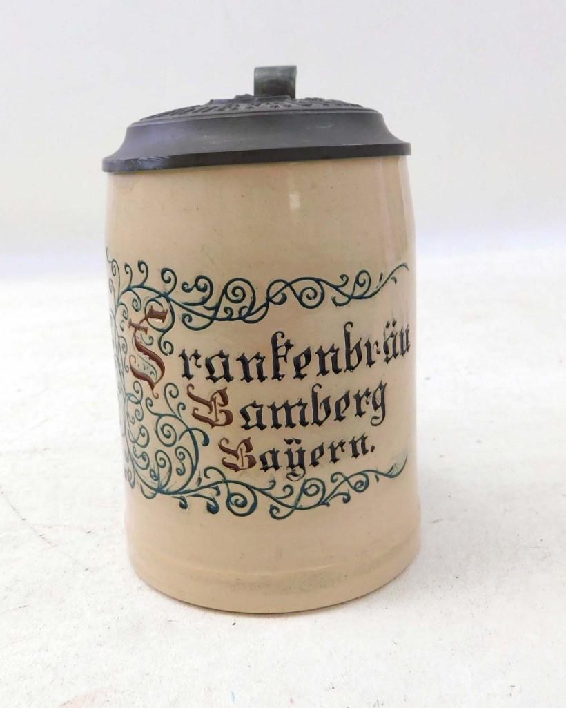 Frankenbrau Brewery Beer Stein with Matching Lid (1 of 5)