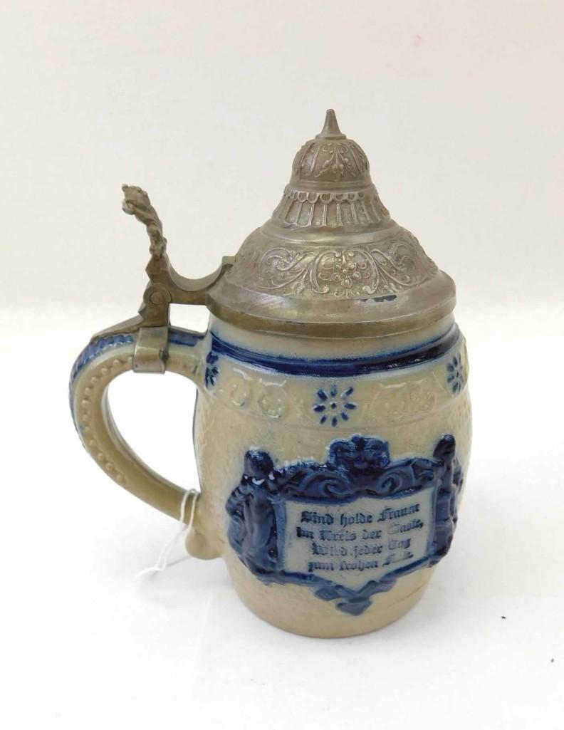 Antique American Whites Utica NY Beer Stein 1/2L Salt (1 of 5)