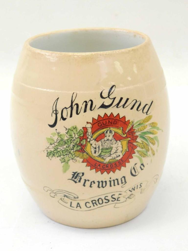 Mettlach #2217 Barrel Form Beer Stein , Pre-Prohibition (1 of 4)