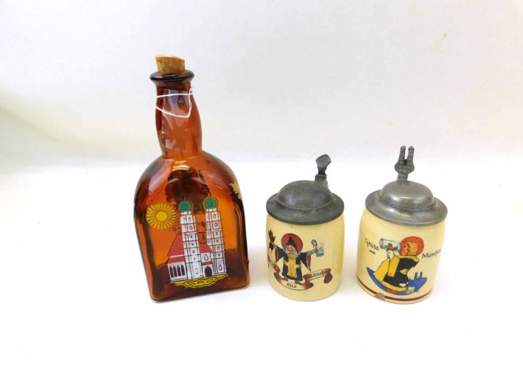 2 Munich Child Steins 1/8L and Munich Child Enameled (1 of 3)