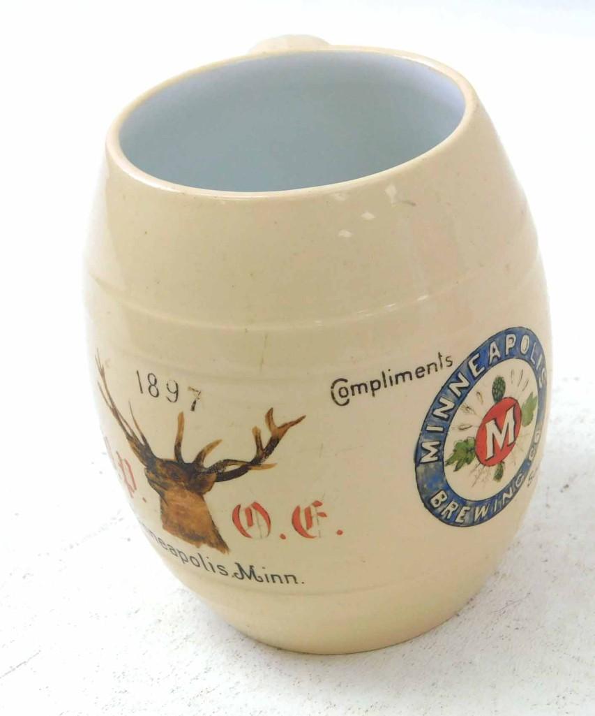 Mettlach Pre Prohibition Advertising Beer Stein (1 of 5)