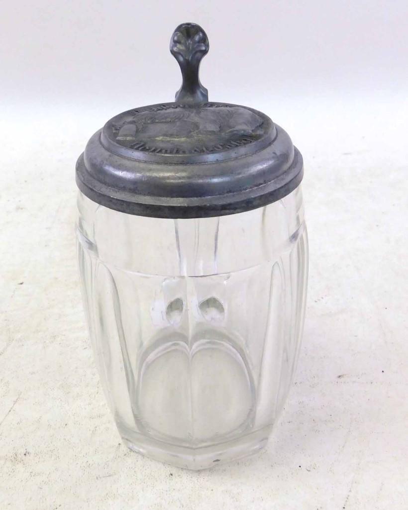 Antique Geuben Brau German Brewery Beer Stein 1/2L Bear (1 of 4)