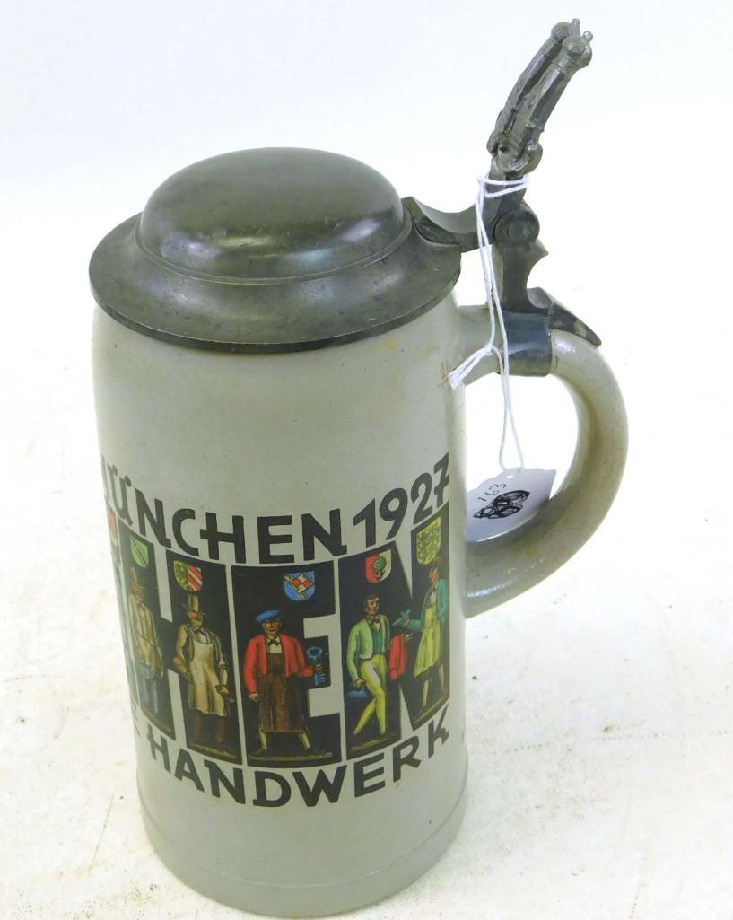 Antique Beer Stein Munchen 1927 Ausstellung Das (1 of 6)