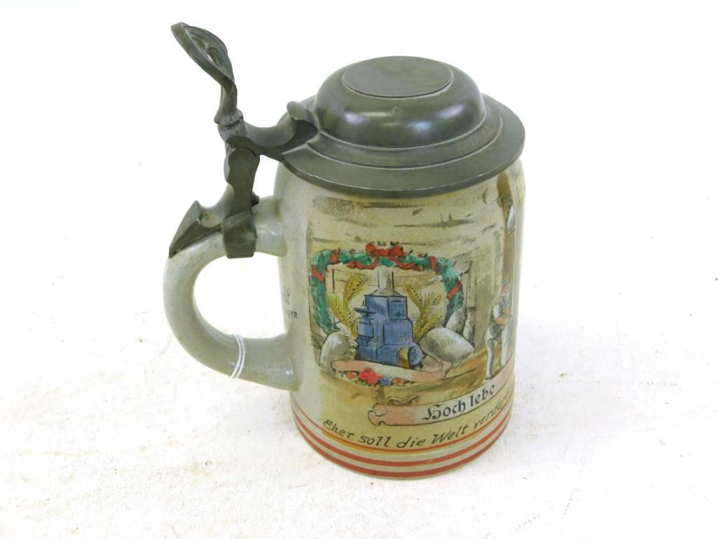 Antique 1/2L Occupational Beer Stein Muller (a miller (1 of 7)
