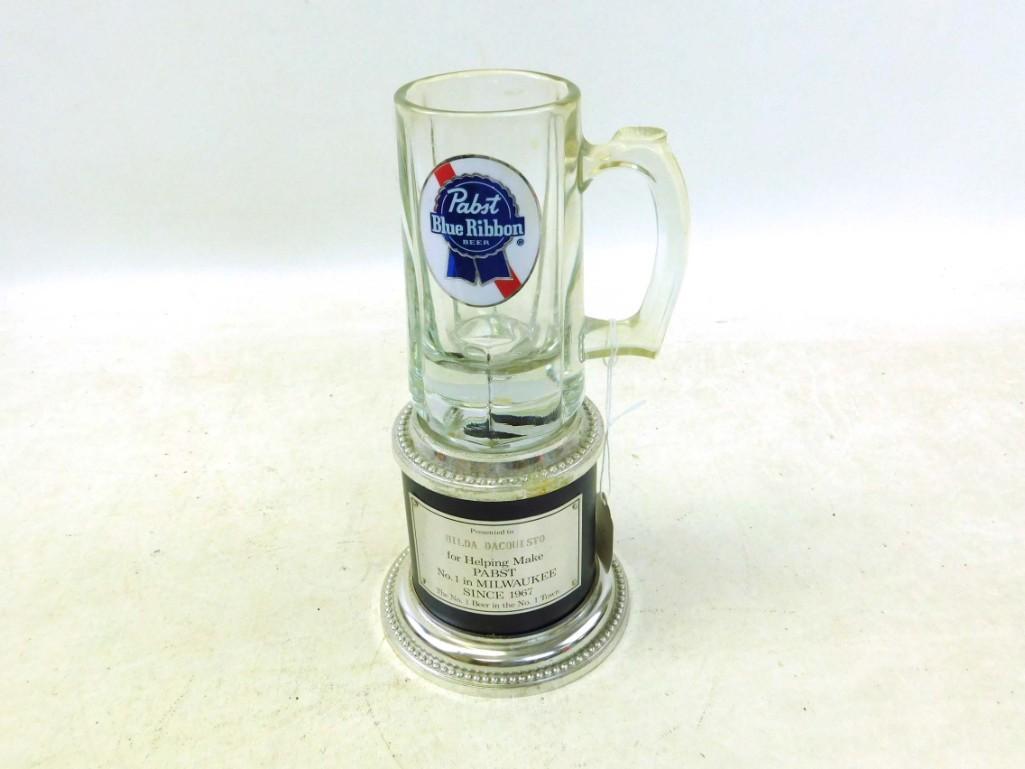 Pabst Blue Ribbon Trophy Brewery Stein Presented in (1 of 4)