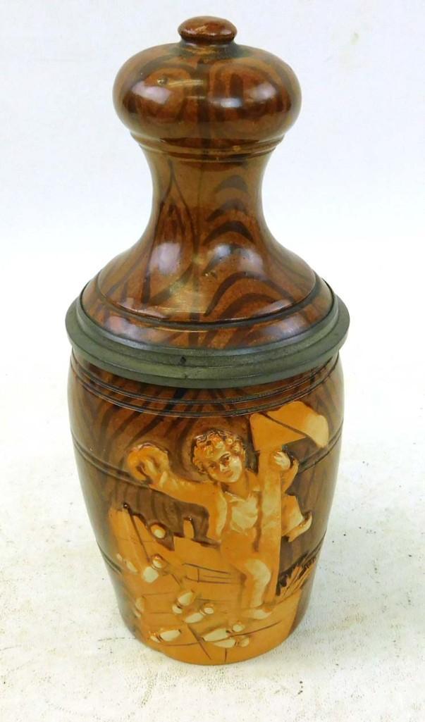 Antique Character Beer Stein Bowling Pin 1/2 L Marked (1 of 5)