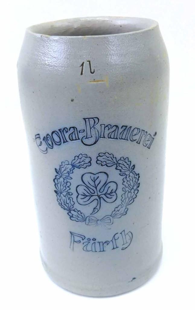 Antique German 1L Brewery Stein Furth Evora Brauerei w (1 of 5)