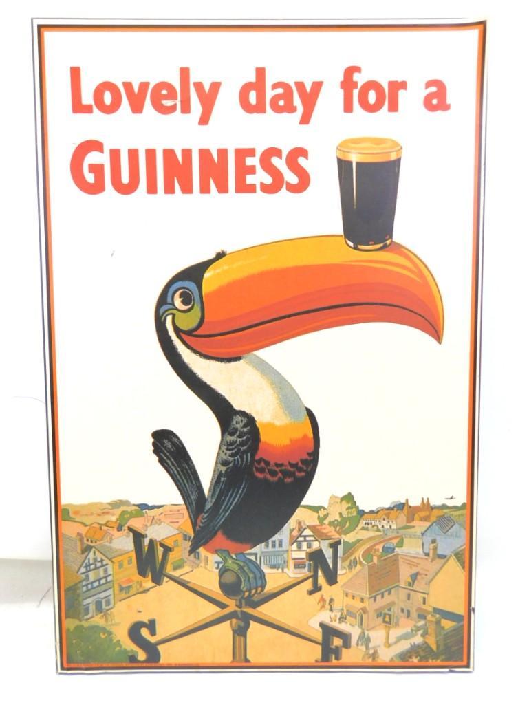 Vintage Guinness Beer Poster mounted on Wood featuring (1 of 4)