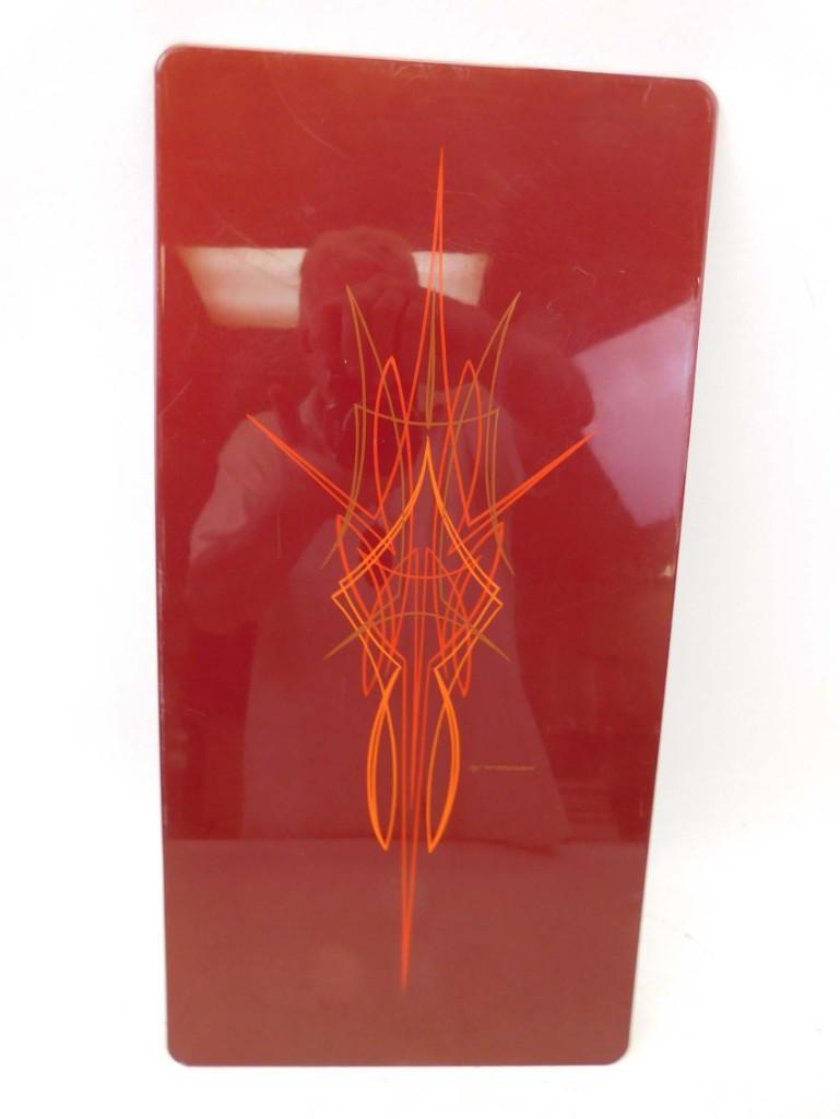 Metal Car Art Panel Signed by Widaman (1 of 4)