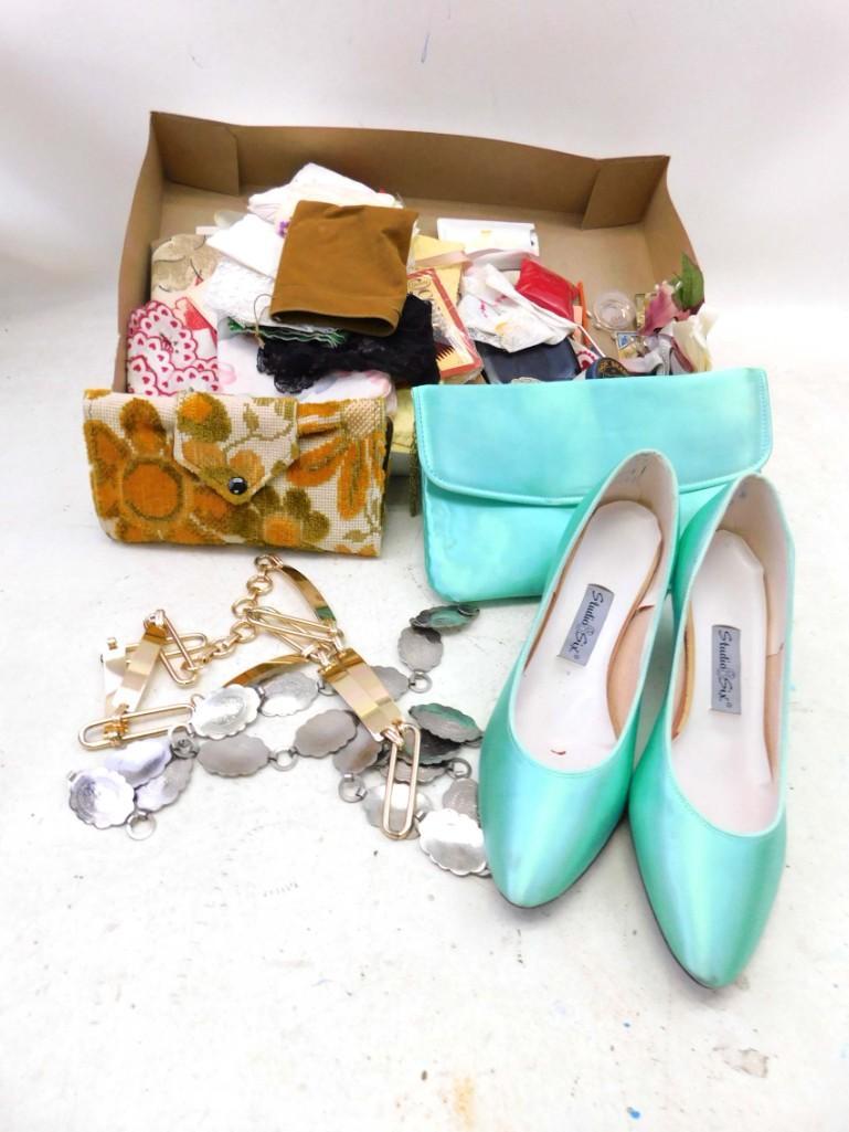 Studio 6 Purse and Shoes , Handkerchiefs , Jewelry: Studio 6 Purse and Shoes , Handkerchiefs , Jewelry