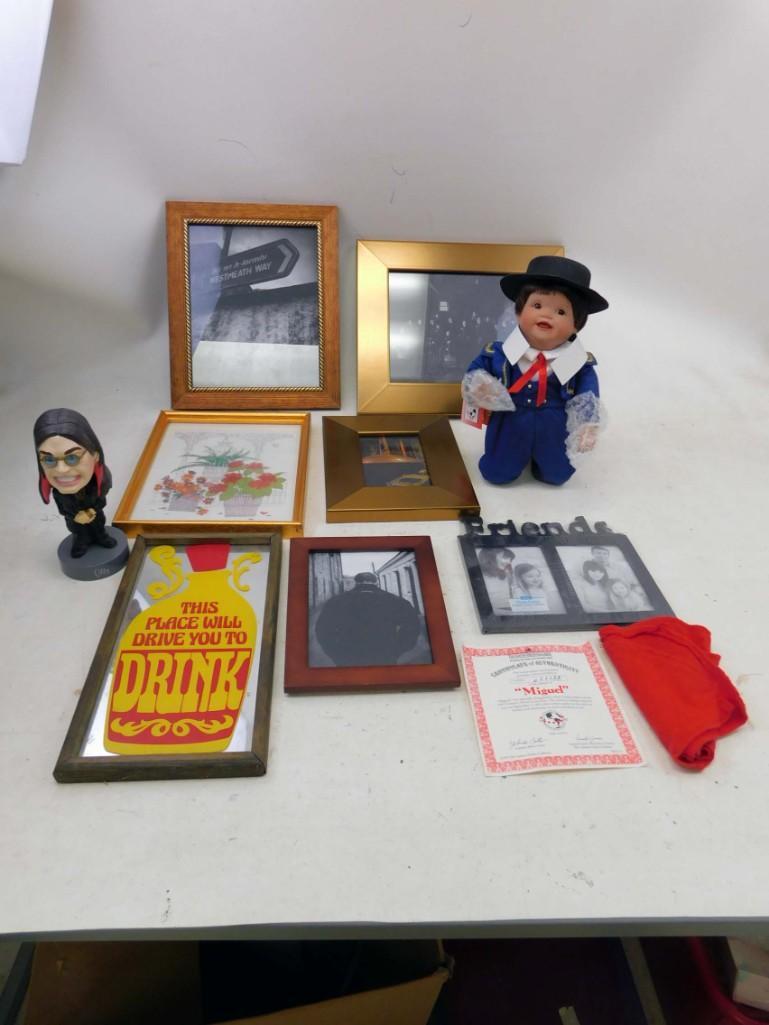 Lot of Framed Pictures , Mirror Sign , Ozzie Osbourne (1 of 4)
