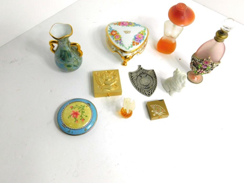 Lot of Vintage Smalls incl Limoges Trinket Box , (1 of 6)