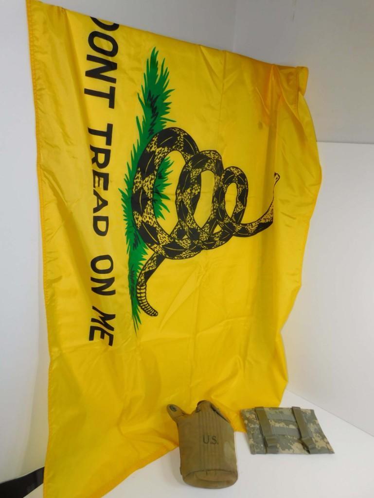 US Army Canteen and Holder , Army Pouch , Don't Tread (1 of 3)