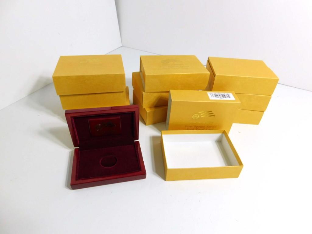 10 EMPTY Coin Boxes for First Spouse Series Gold Proof (1 of 5)