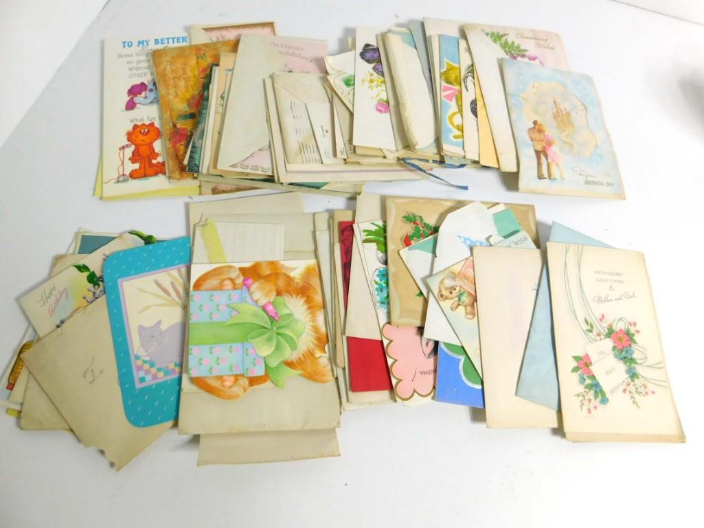 Ephemera Lot incl Vintage Greeting Cards , etc (1 of 4)