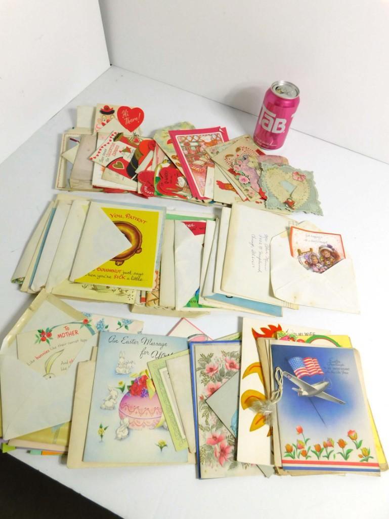 Ephemera Lot incl Vintage Greeting Cards , etc (1 of 4)