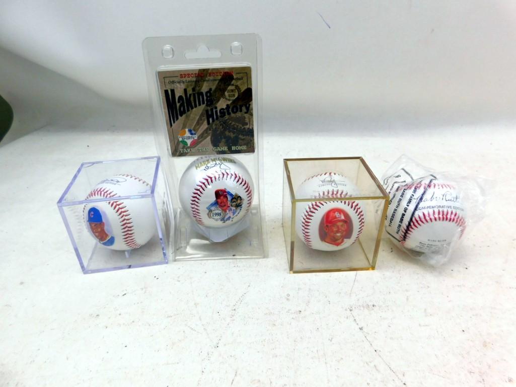 Lot of Mark McGwire, Sammy Sosa and Babe Ruth Baseballs (1 of 10)