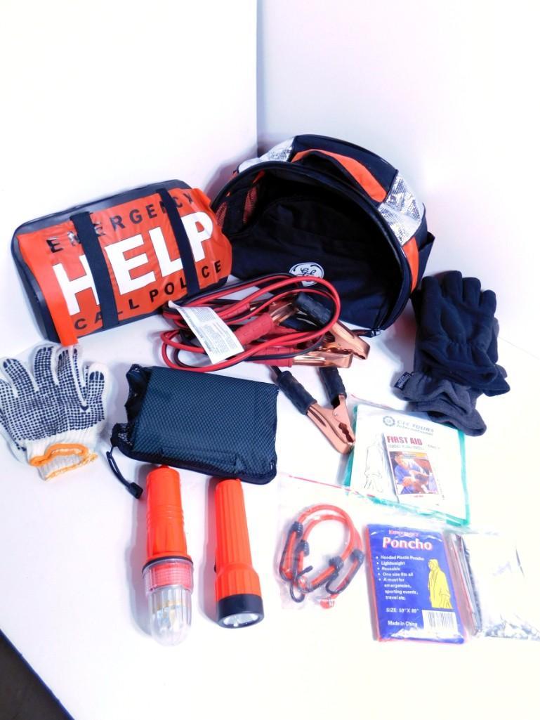 GE Emergency Kit in a Bag with Jumper Cables, Gloves , (1 of 6)