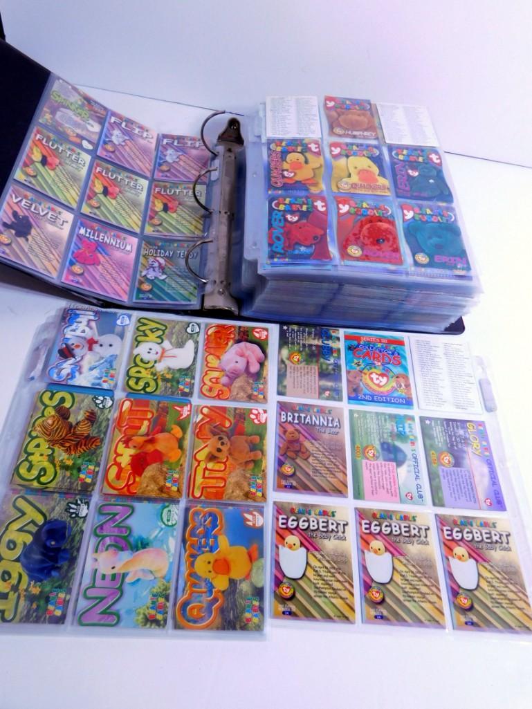 Large Binder of Ty Beanie Baby Trading Cards: Large Binder of Ty Beanie Baby Trading Cards