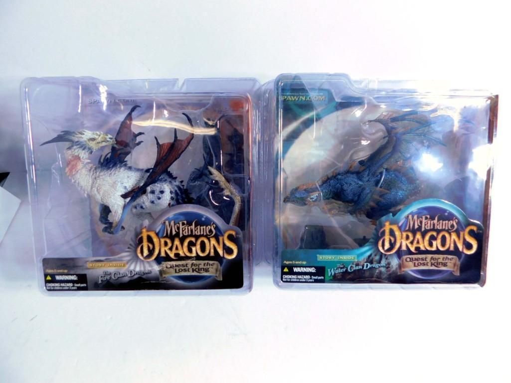 2 McFarlane Dragons New in Package incl Fire Clan (1 of 3)