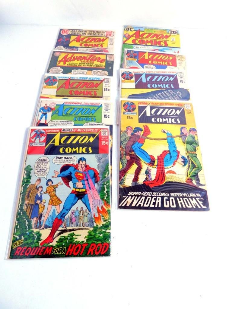9 Vintage Comic Books Golden Age Action Comics incl (1 of 5)