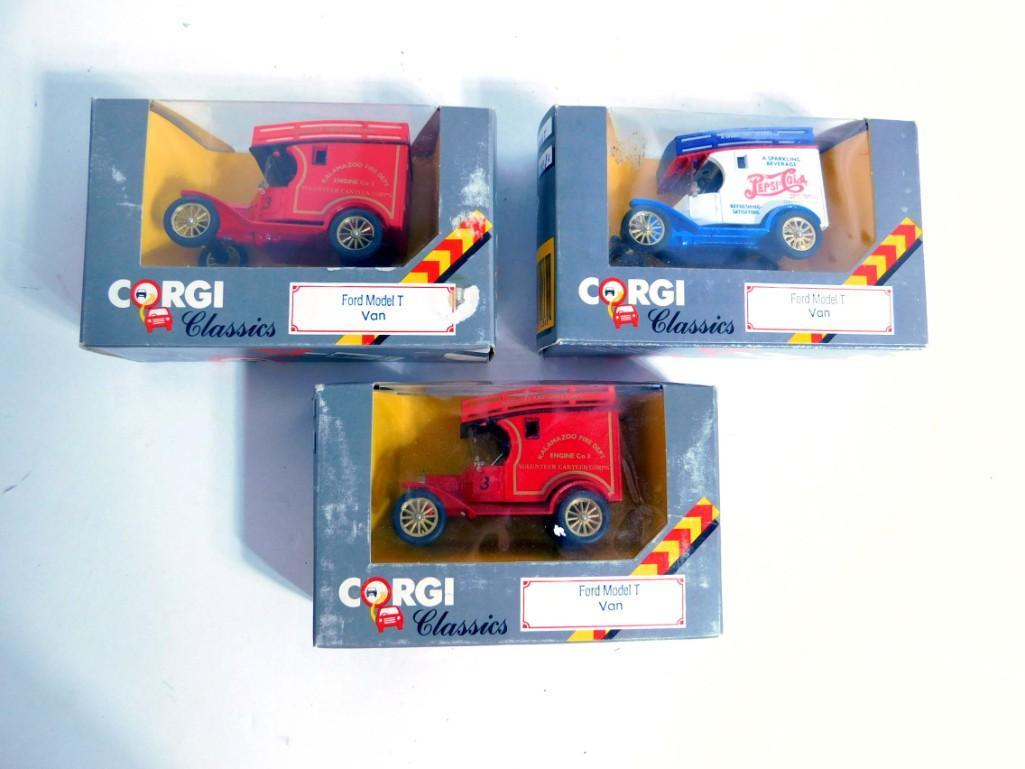 3 Corgi Classics incl 2 Ford Model T Vans Kalamazoo (1 of 2)