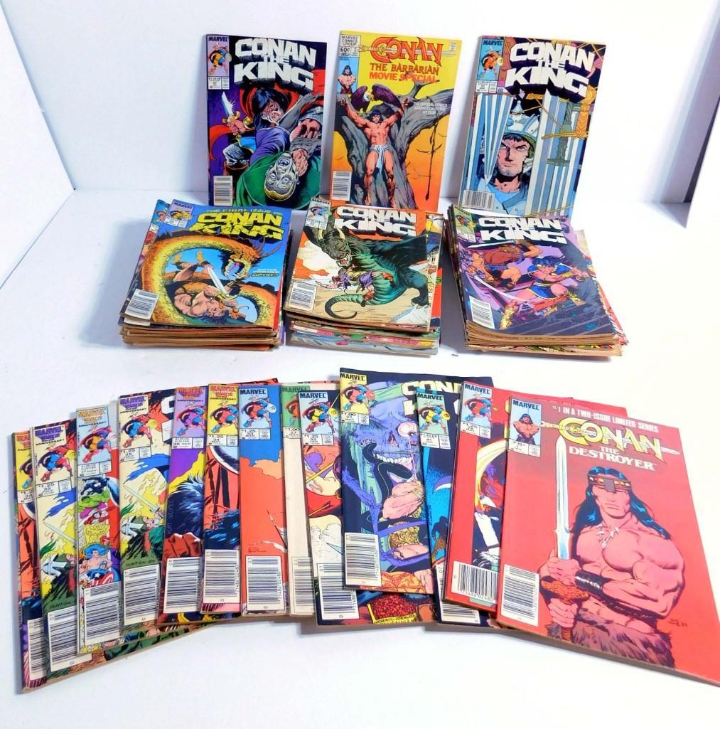 Lot of Over 60 Vintage Conan the King Comic Books (1 of 4)