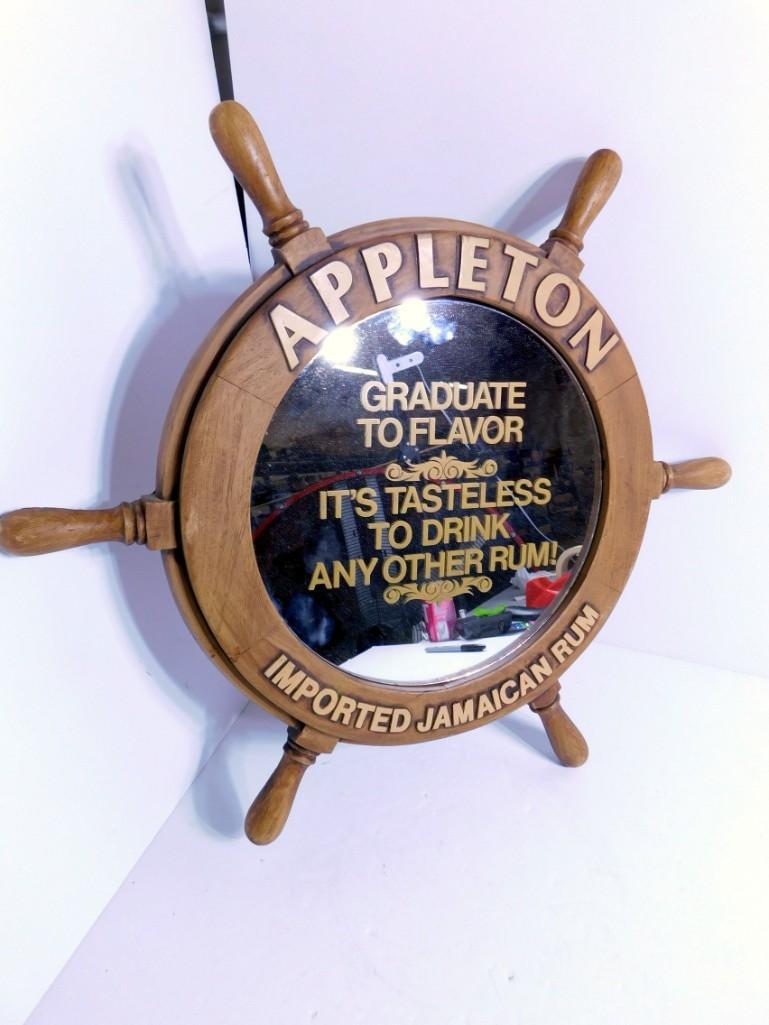 Appleton Jamaican Rum Ships Wheel Mirror (1 of 3)