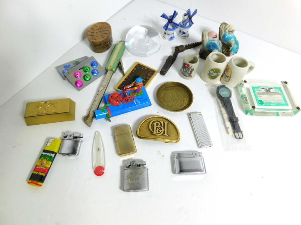 Lot of Smalls incl Lighters , Small Beer Steins , Belt (1 of 6)