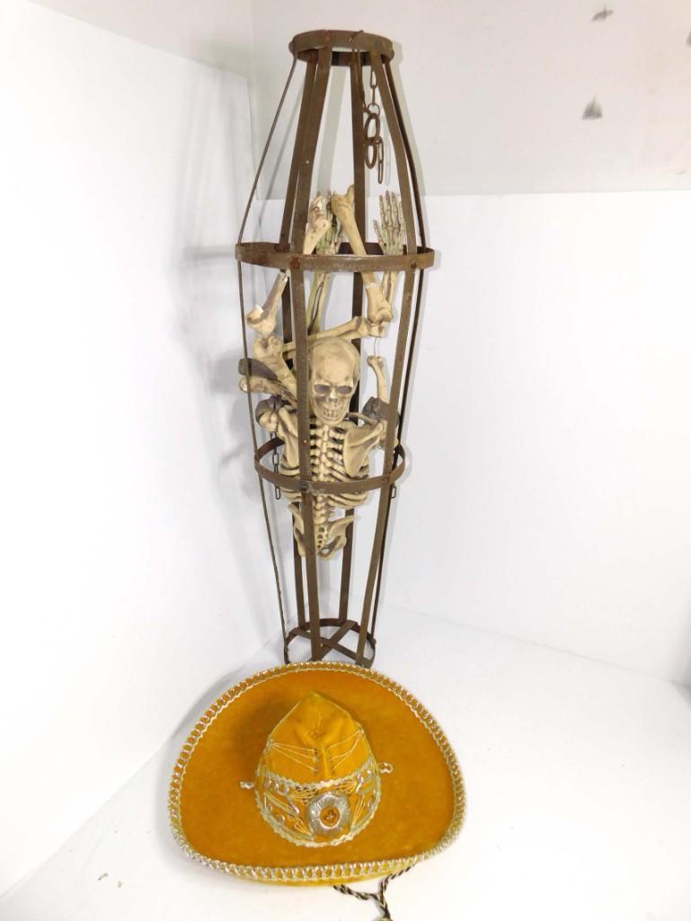 Creepy Halloween Skeleton Decoration and a Vintage (1 of 3)