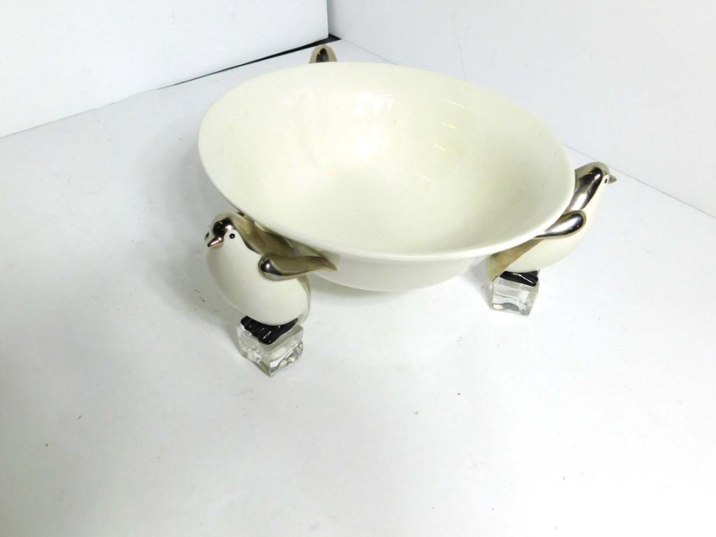Dept 56 Penguin Serving Bowl: Department 56 Penguin Serving Bowl